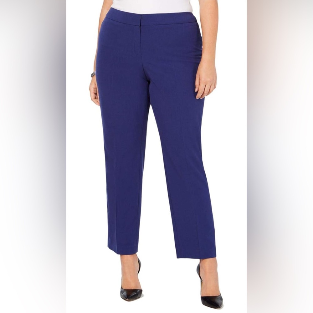 Nine West “The Skinny” Vibrant Blue Trousers Sz 6
